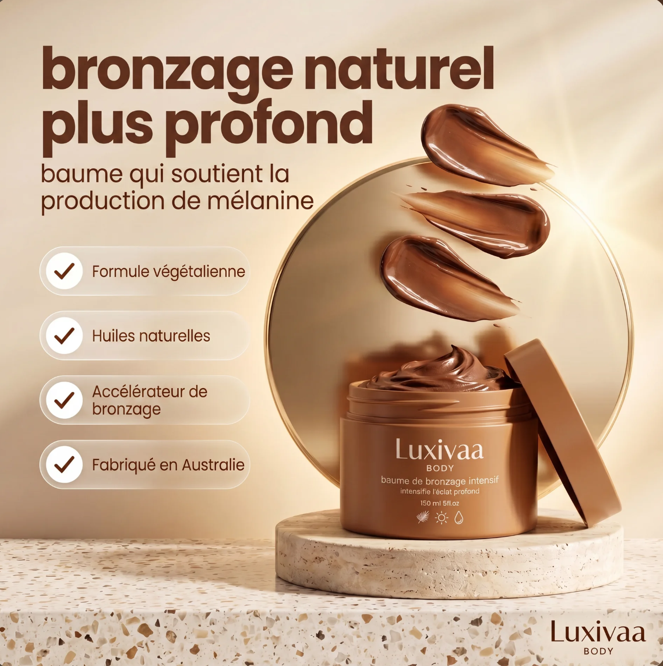 Baume autobronzant