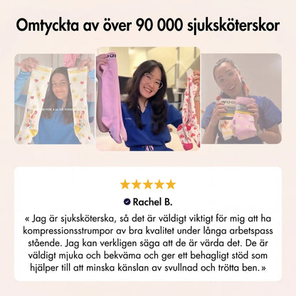 Kompressionsstrumpor i bambu