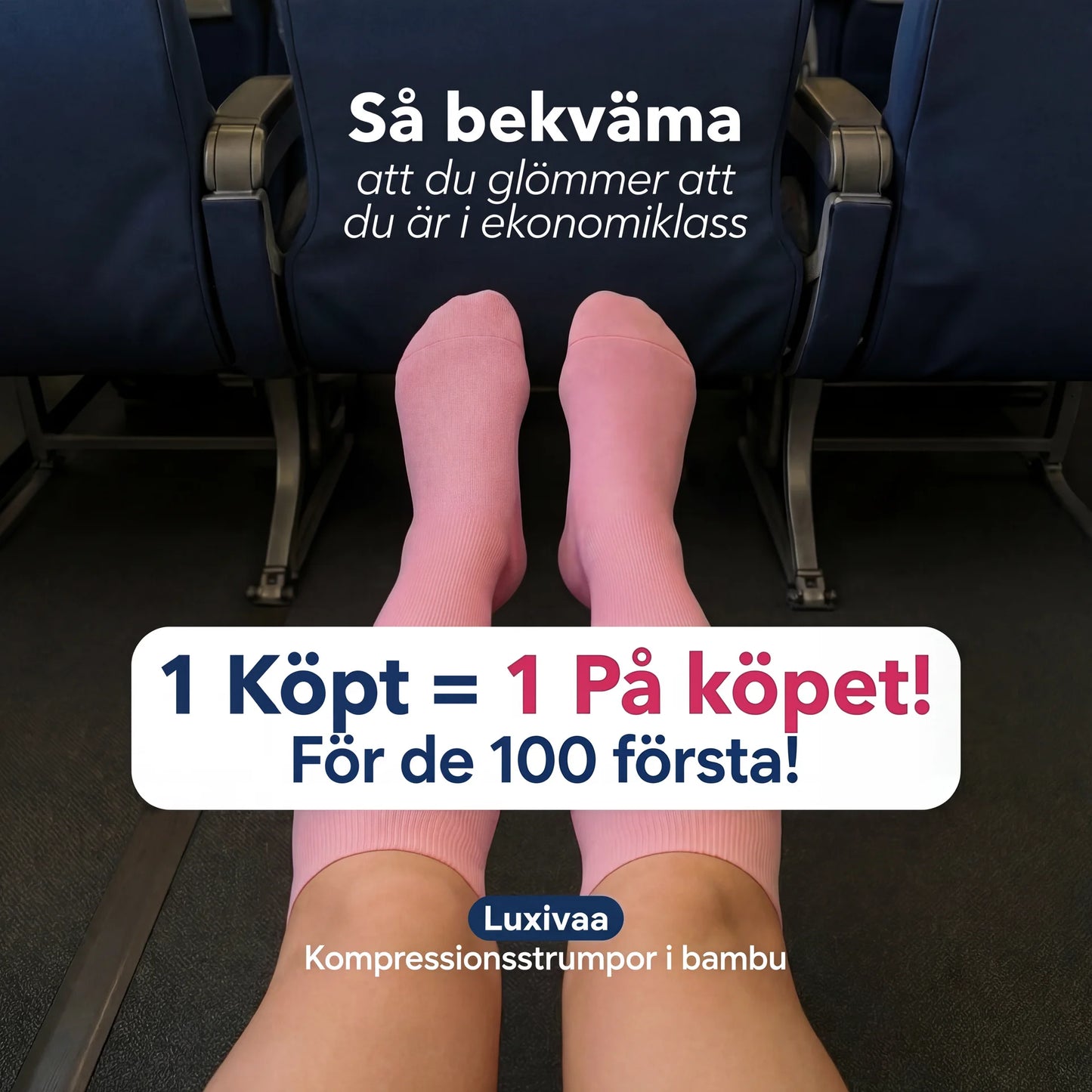 Kompressionsstrumpor i bambu